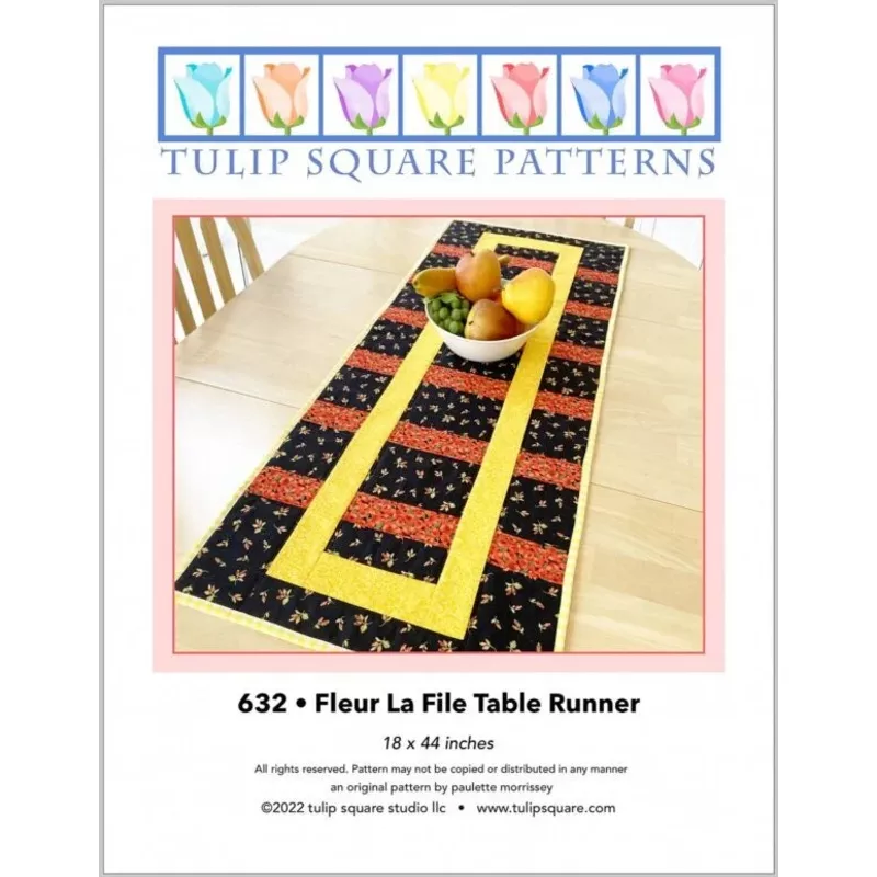 Fleur La File Table Runner Downloadable Pattern