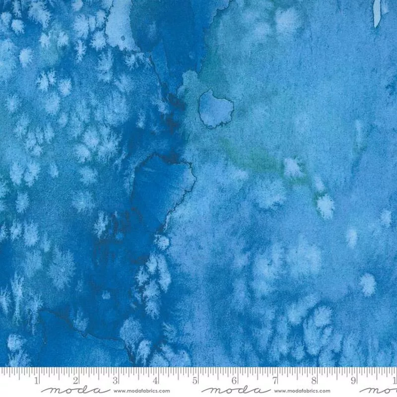 Flow Basics Cobalt Light Blue Create Joy Project Moda Cotton Fabric