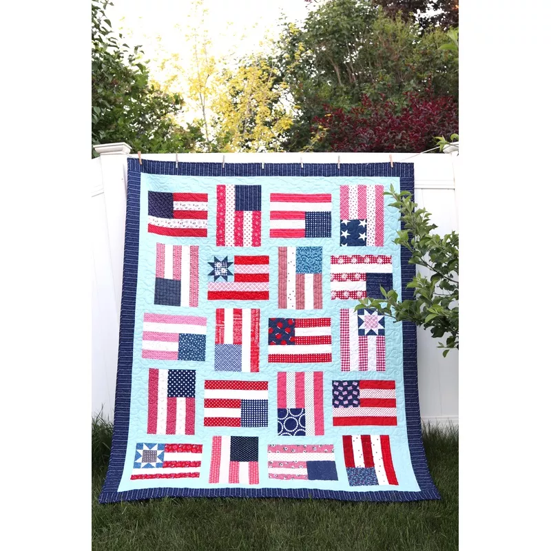Flying Flags Quilt Simplified PDF Pattern