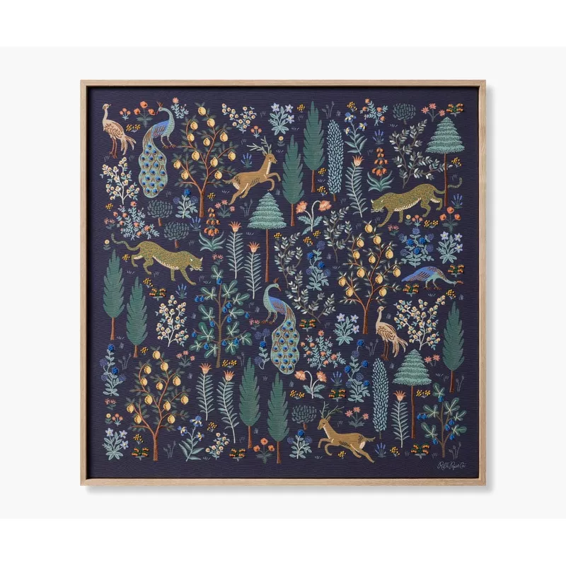 Framed Wall Art – Menagerie Navy