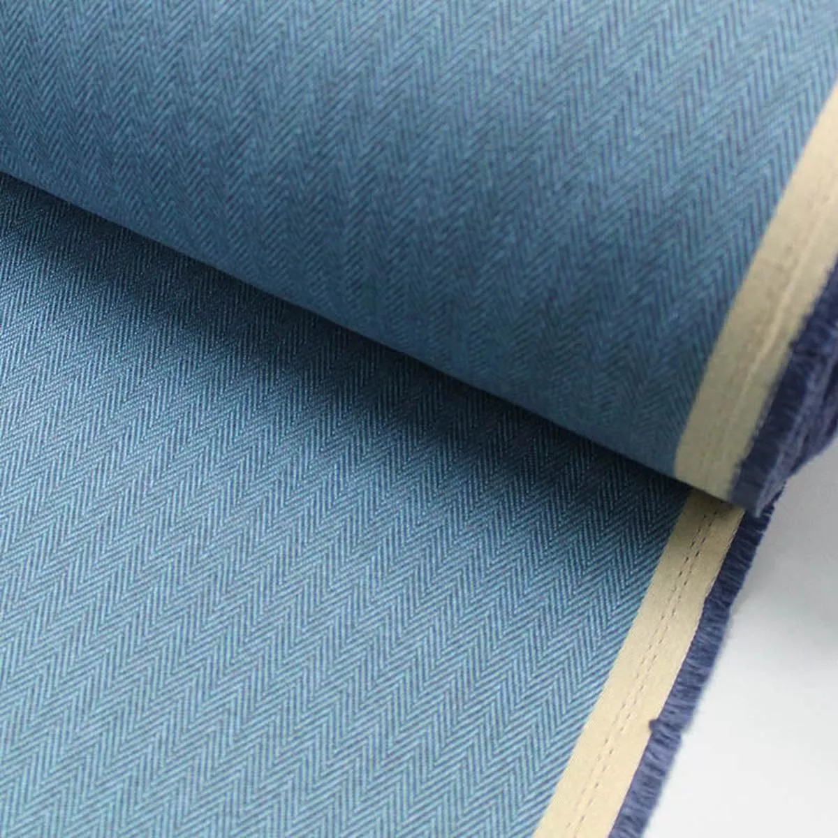 Furnishing Herringbone – Mid Blue