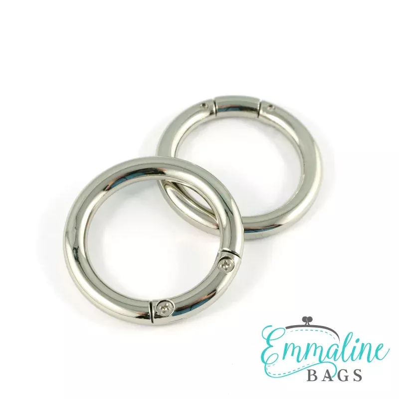 Gate Rings (Screw Together): 1 1/4 (32 mm) in Nickel Finish (2 Pack)