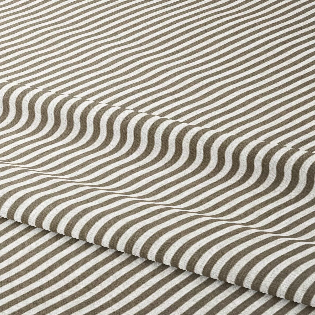 ‘Gheralta’ Fabric by the Yard (Olive Brown/ White)
