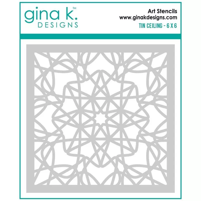 Gina K Designs Tin Ceiling Stencil gkdst101