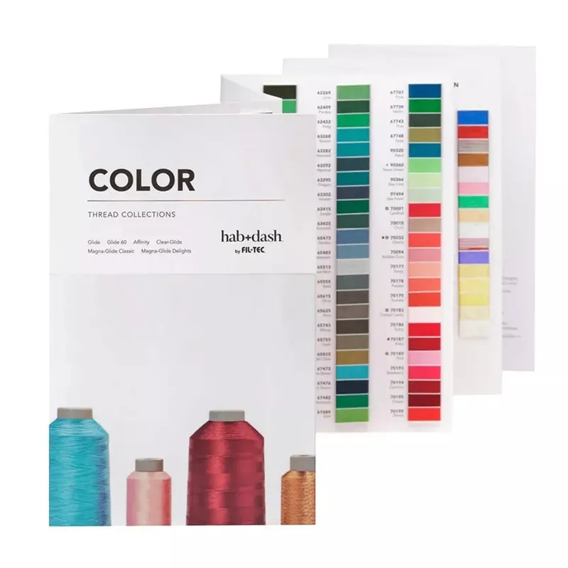 Glide Thread Color Chart Card Version Five