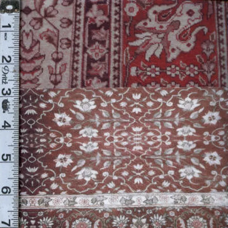 GLT Minky – Floral Raisin