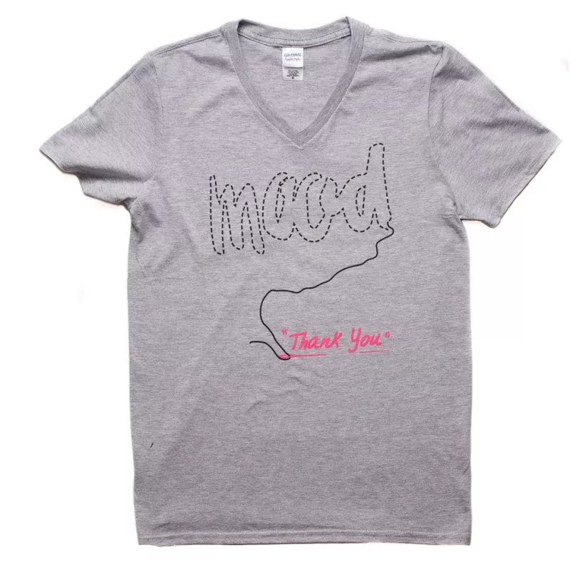 Gray/Pink “Thread” Mood T-shirt