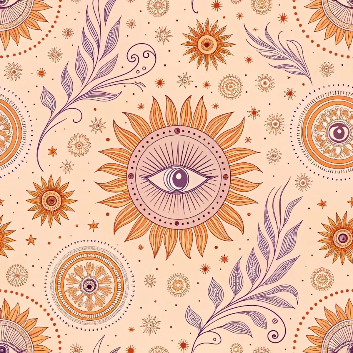 Groovy Time Pattern 17 Quilting Cotton Fabric