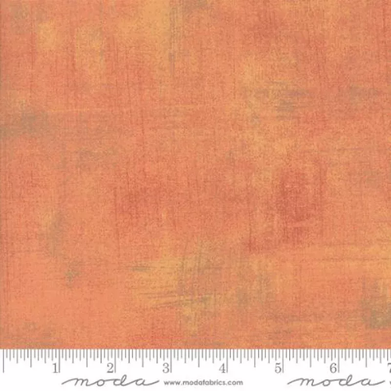 Grunge Basics Cantaloupe Orange BasicGrey Moda Cotton Fabric MD-30150-424