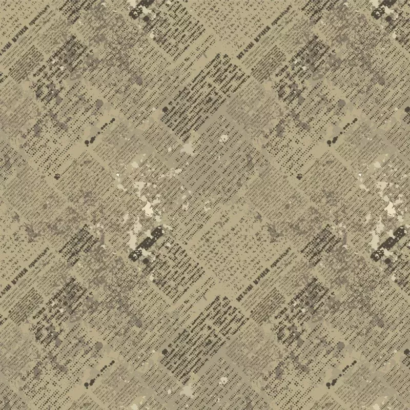 Grunge Newspaper Fabric – Dark Tan