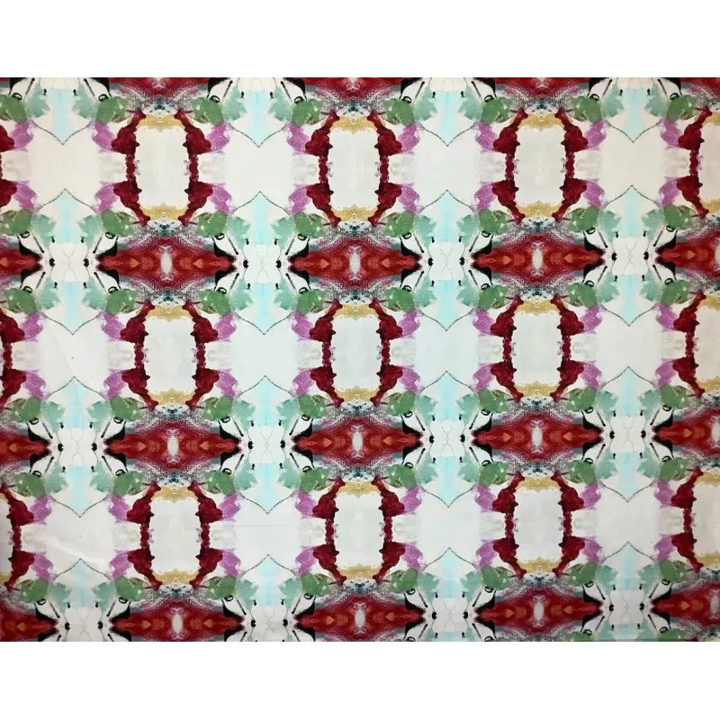 Hamilton Fabrics Greta Abstract Fabric in Raspberry