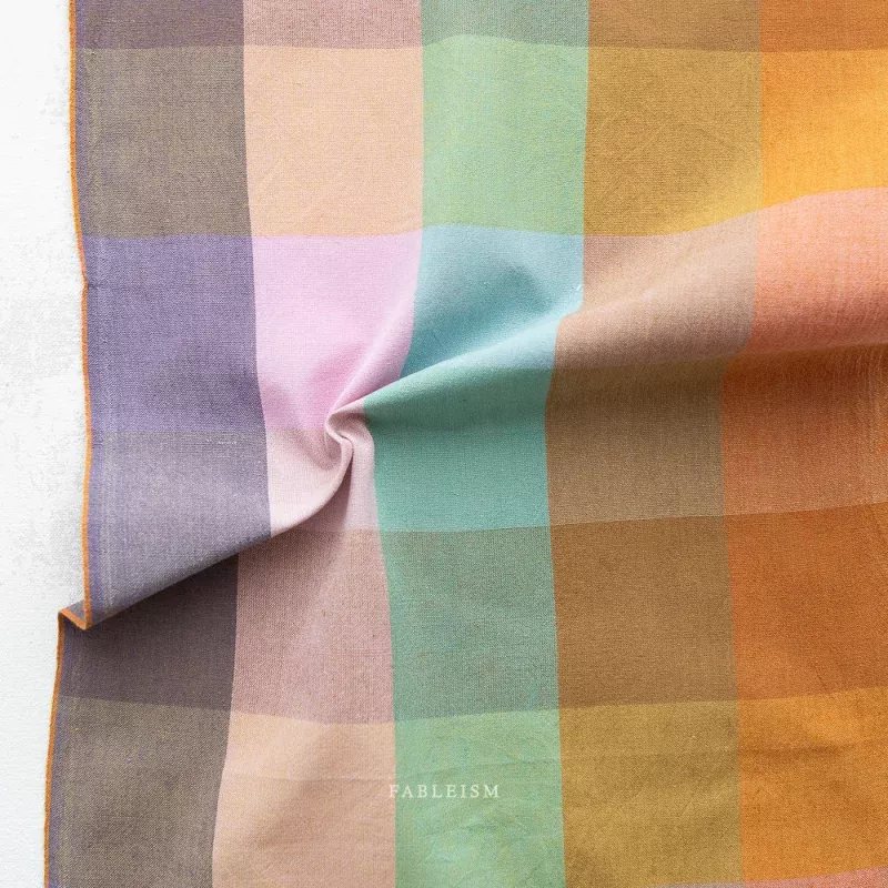 Happy Place Checkers Cotton – Superbloom