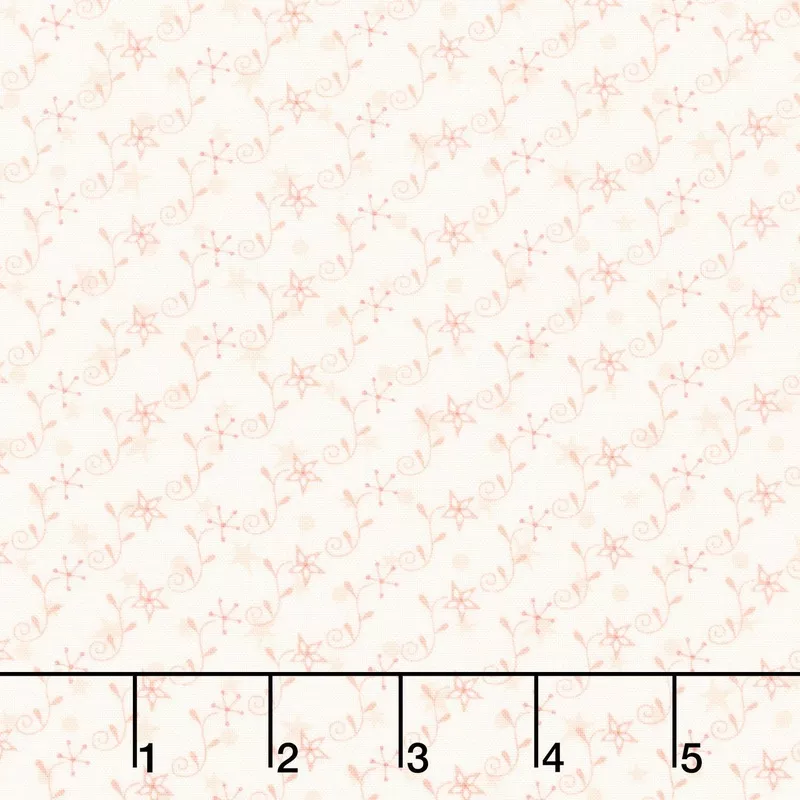 Hearth and Home – Lily Star Cream Yardage