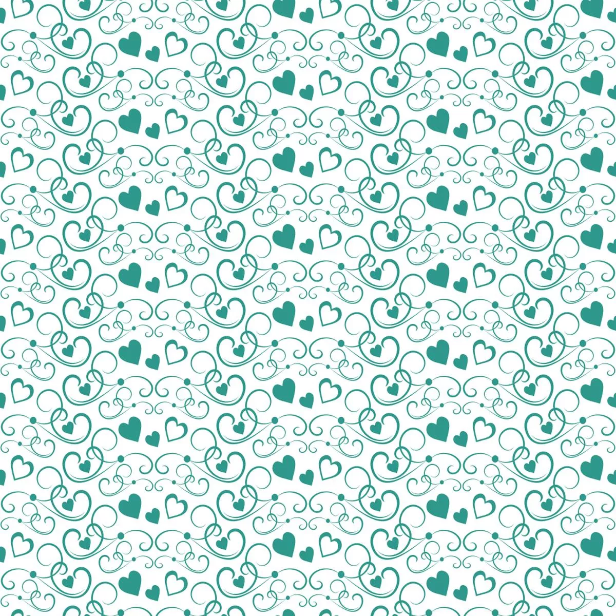 Hearts Fabric – Atoll