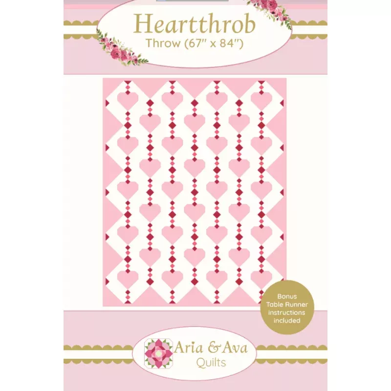 Heartthrob Quilt Pattern by Aria & Ava (Downloadable Pattern)
