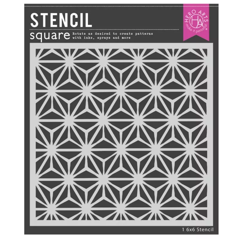 Hero Arts Asana Pattern Stencil sa297*