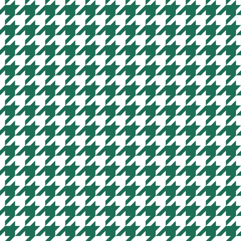Houndstooth Fabric – Hunter Green