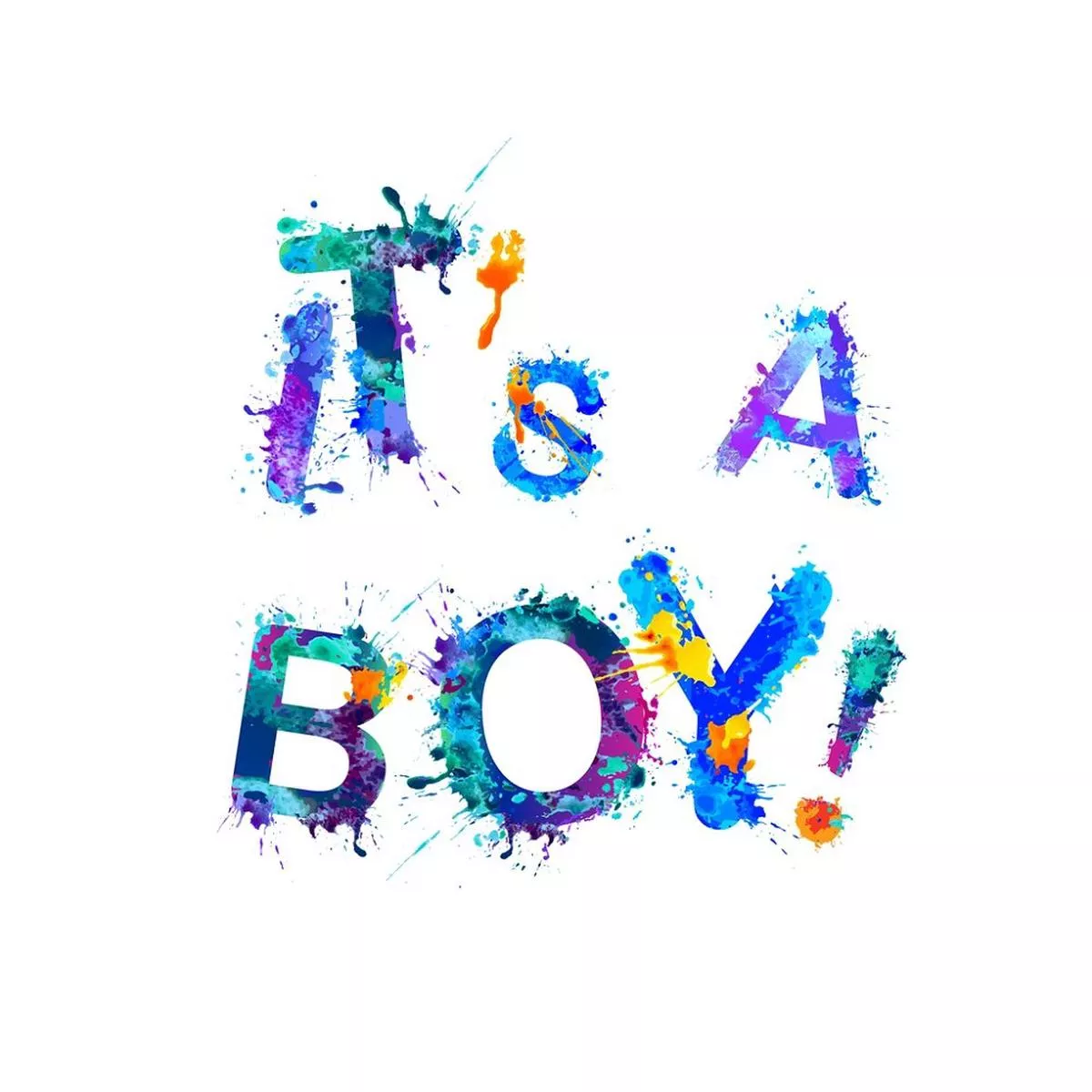 It’s A Boy Fabric Panel – Blue