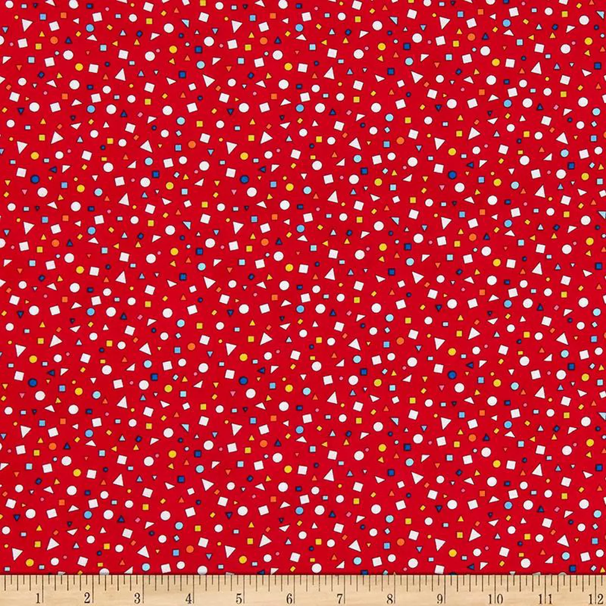 It8217s Elementary School Mini Geo Red Studio E Cotton Fabric