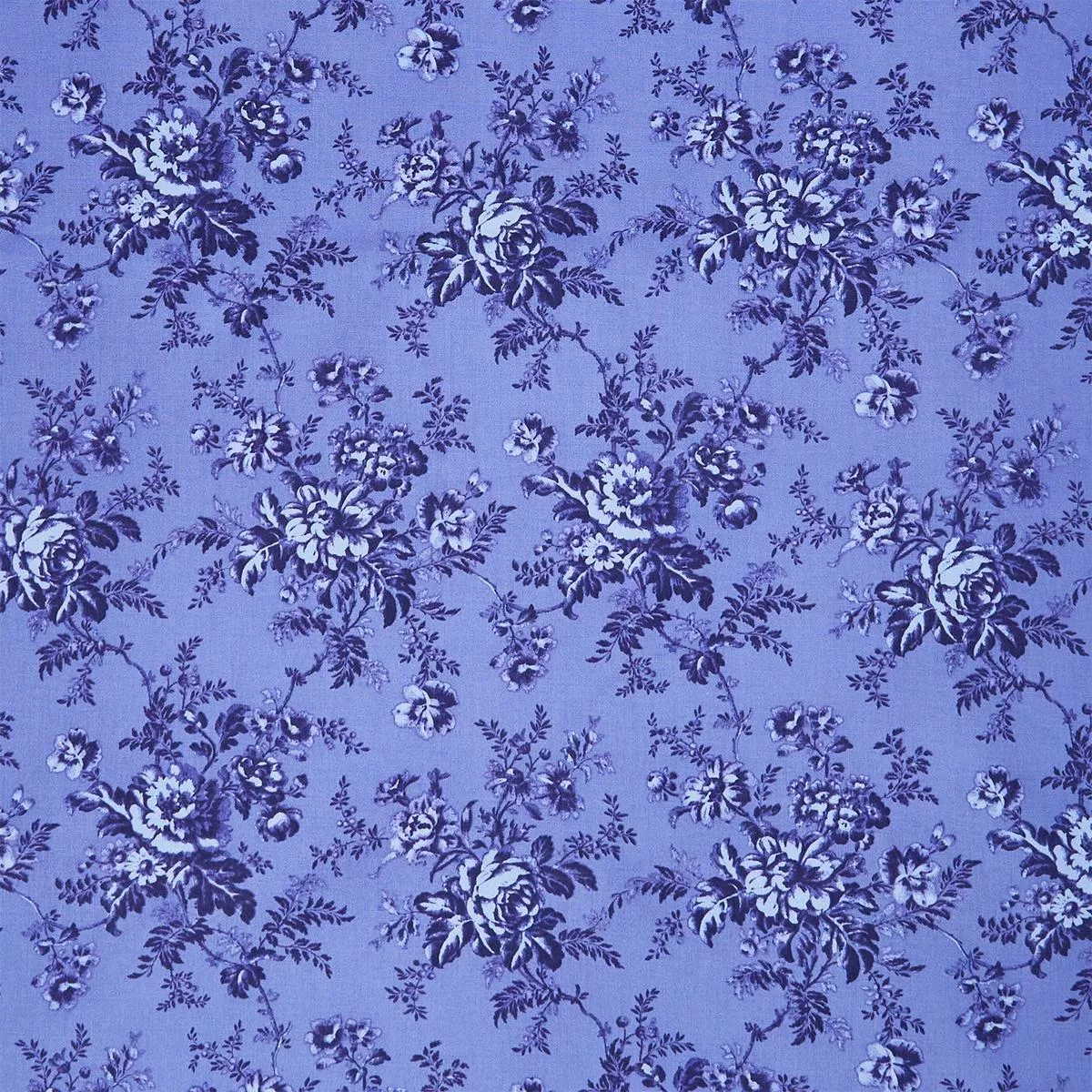 Jasper Blue – Flower Picking Blue Iris Yardage