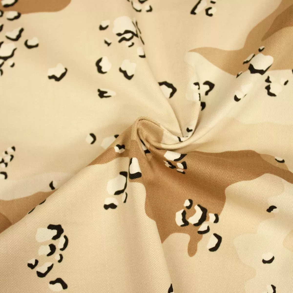 Juls Cream Abstract Cotton Twill Fabric