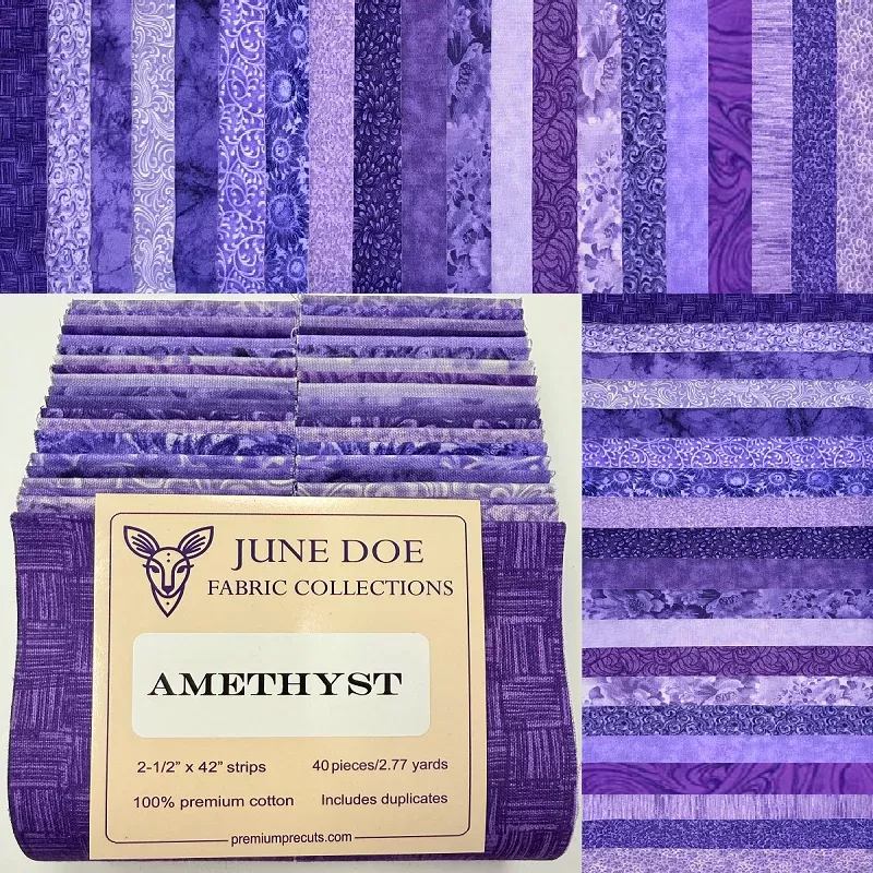 June Doe Fabric Collections – Amethyst – 40-Strip Pack