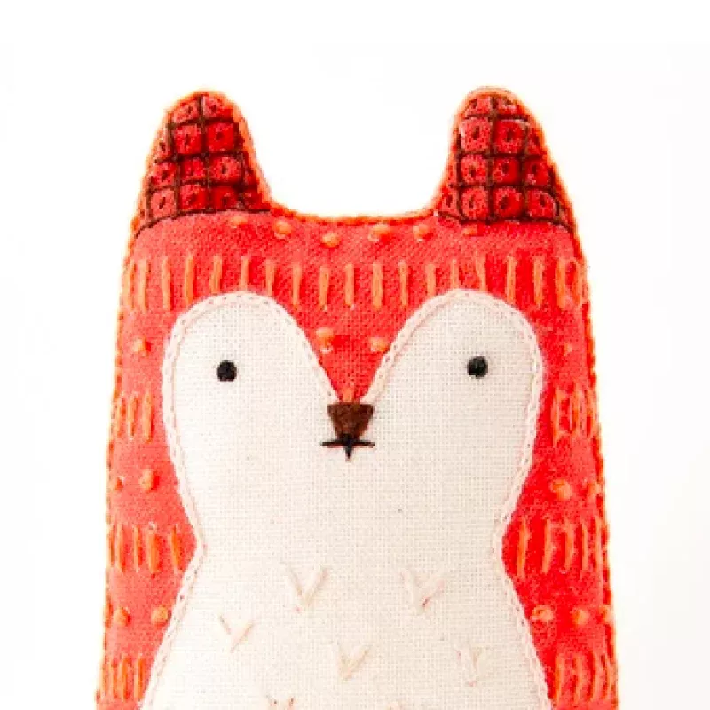 Kiriki Press Embroidered Doll Kit – Fox