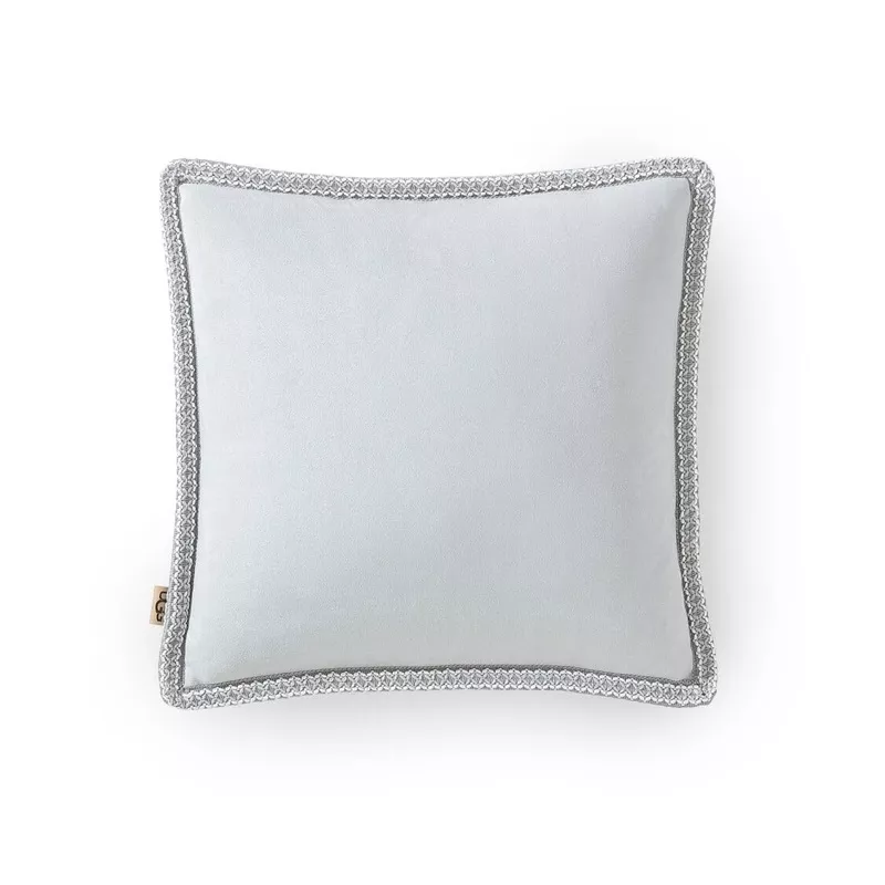 Kirkwood Braided Decorative Throw Pillow 20×20 Light Gray