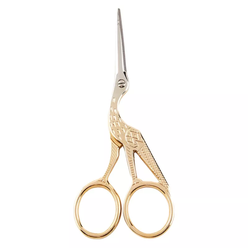 Klass 4-1/2″ Stork Embroidery Scissors