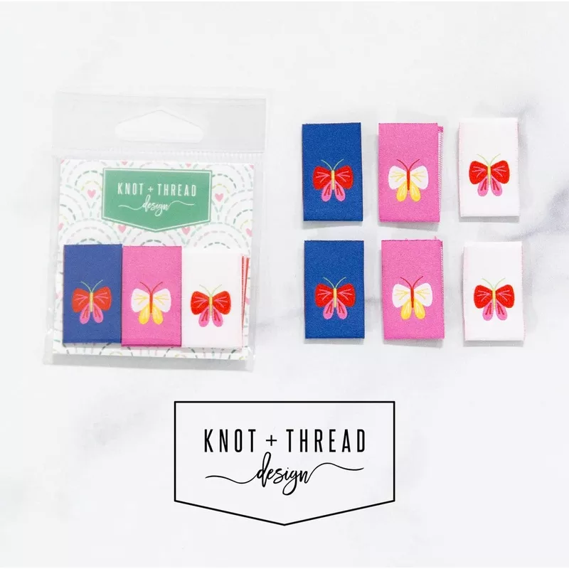 Knot & Thread Woven Labels – Butterflies