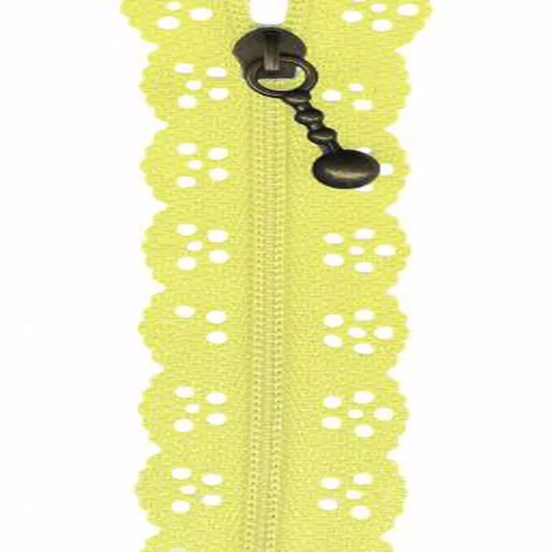 Lacie Zippers 8″ Light Yellow