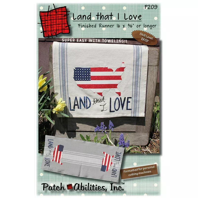 Land That I Love Runner Pattern