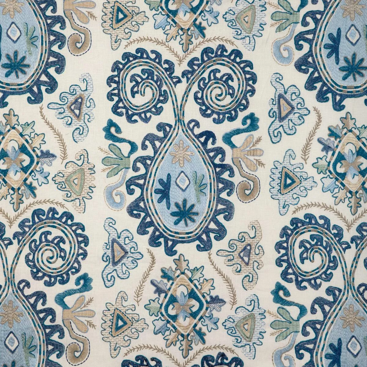 Lavali Emb Blue/Sky Fabric