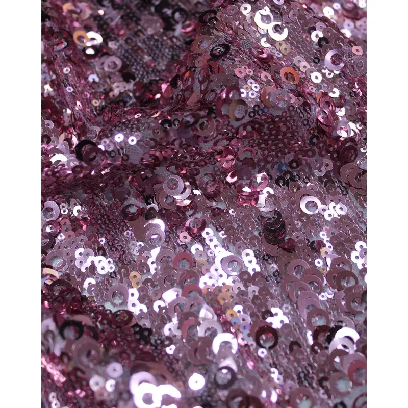 LAVENDER SEQUINS NET FABRIC