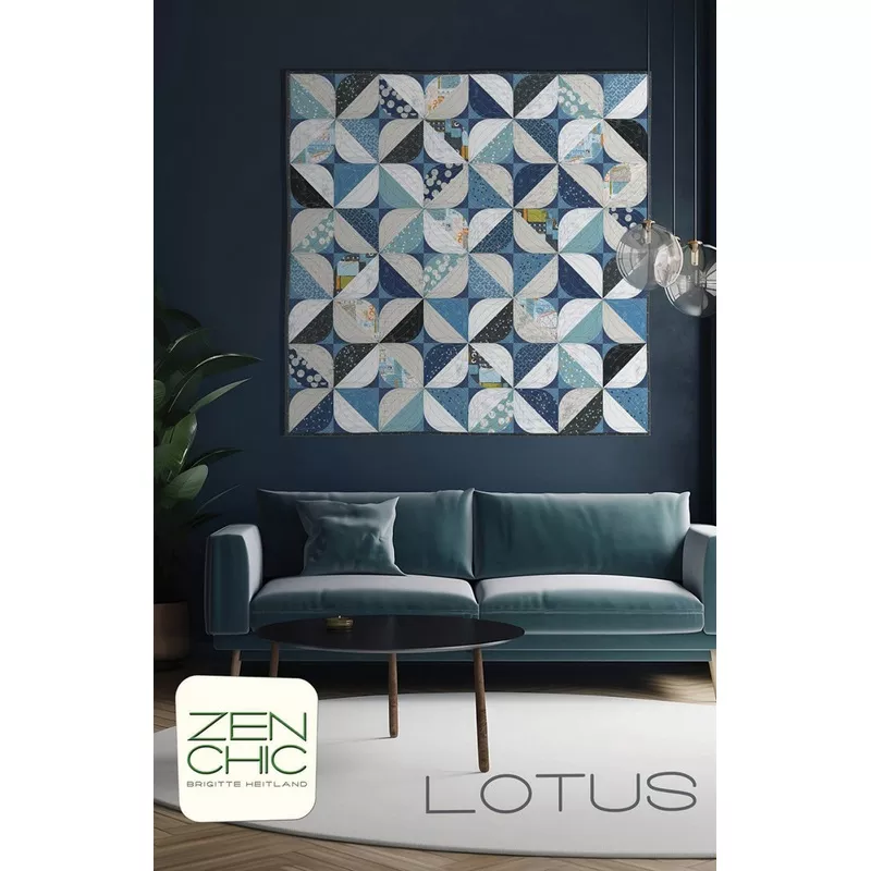 Lotus Quilt Pattern by Zen Chic
