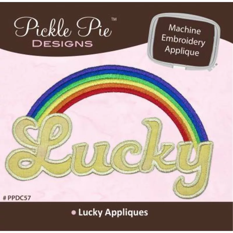 Lucky Applique Machine Embroidery Design CD