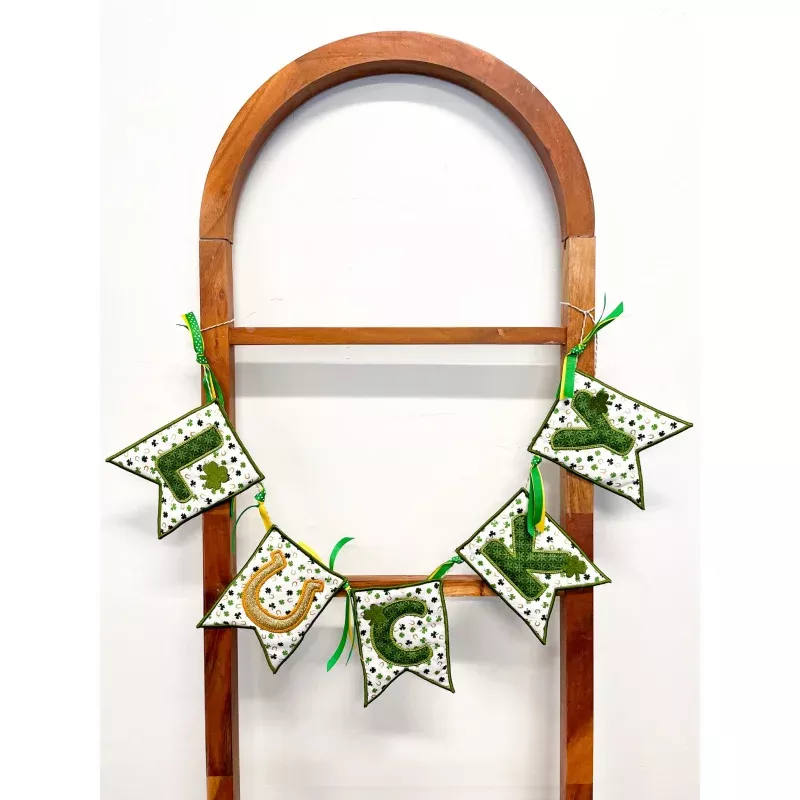 Lucky Banner Sewing & Embroidery Version (Downloadable Pattern)