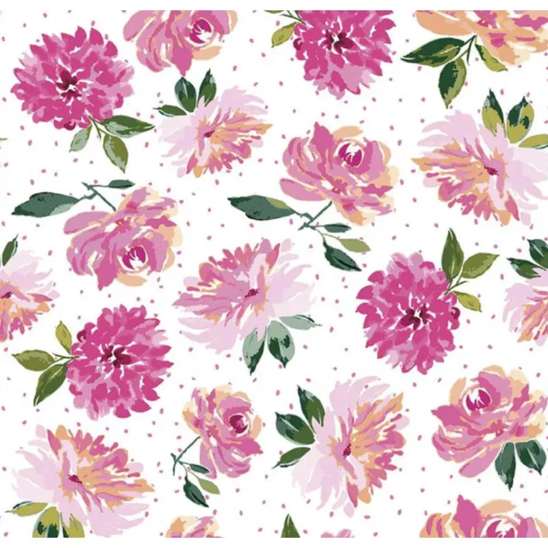 Lucy June Flowers on White