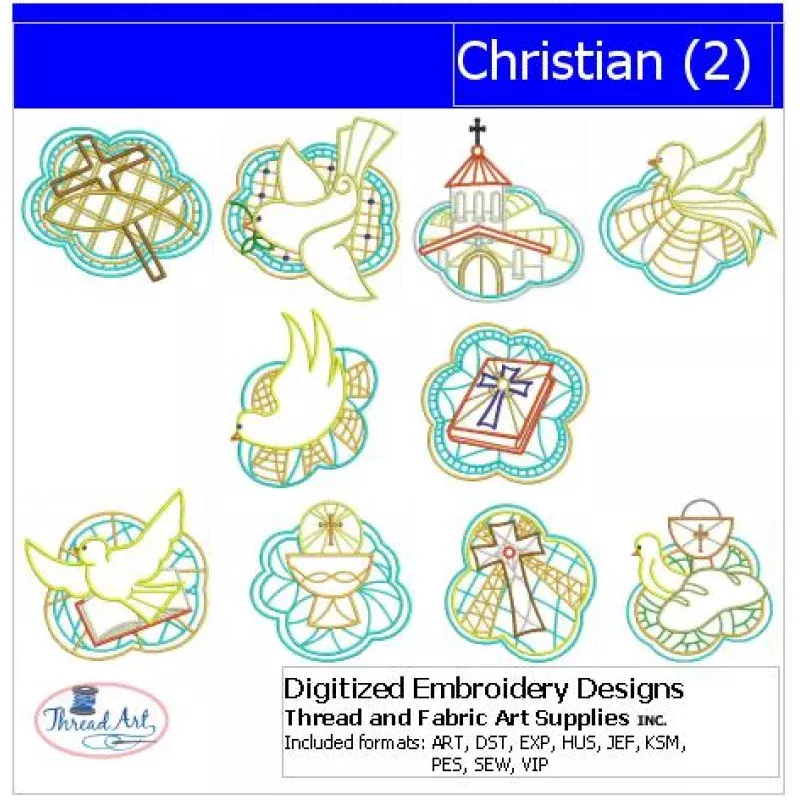 Machine Embroidery Designs – Christian(2)