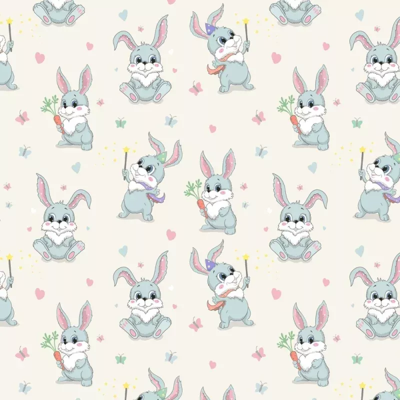 Magical Rabbit Fabric – Cream