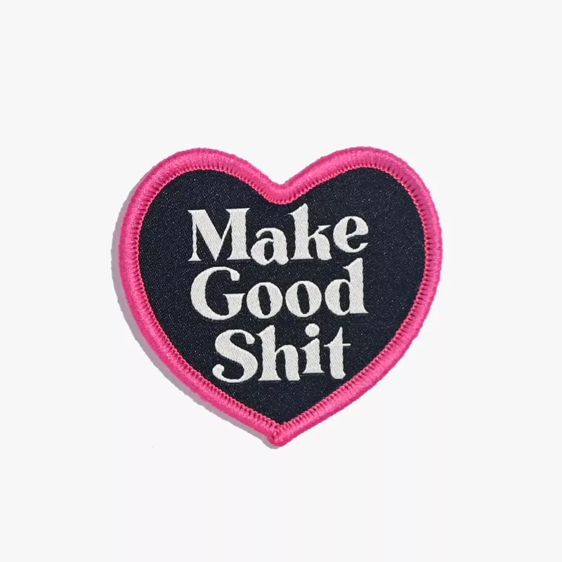 Make Good Shit Woven Iron-On Patch