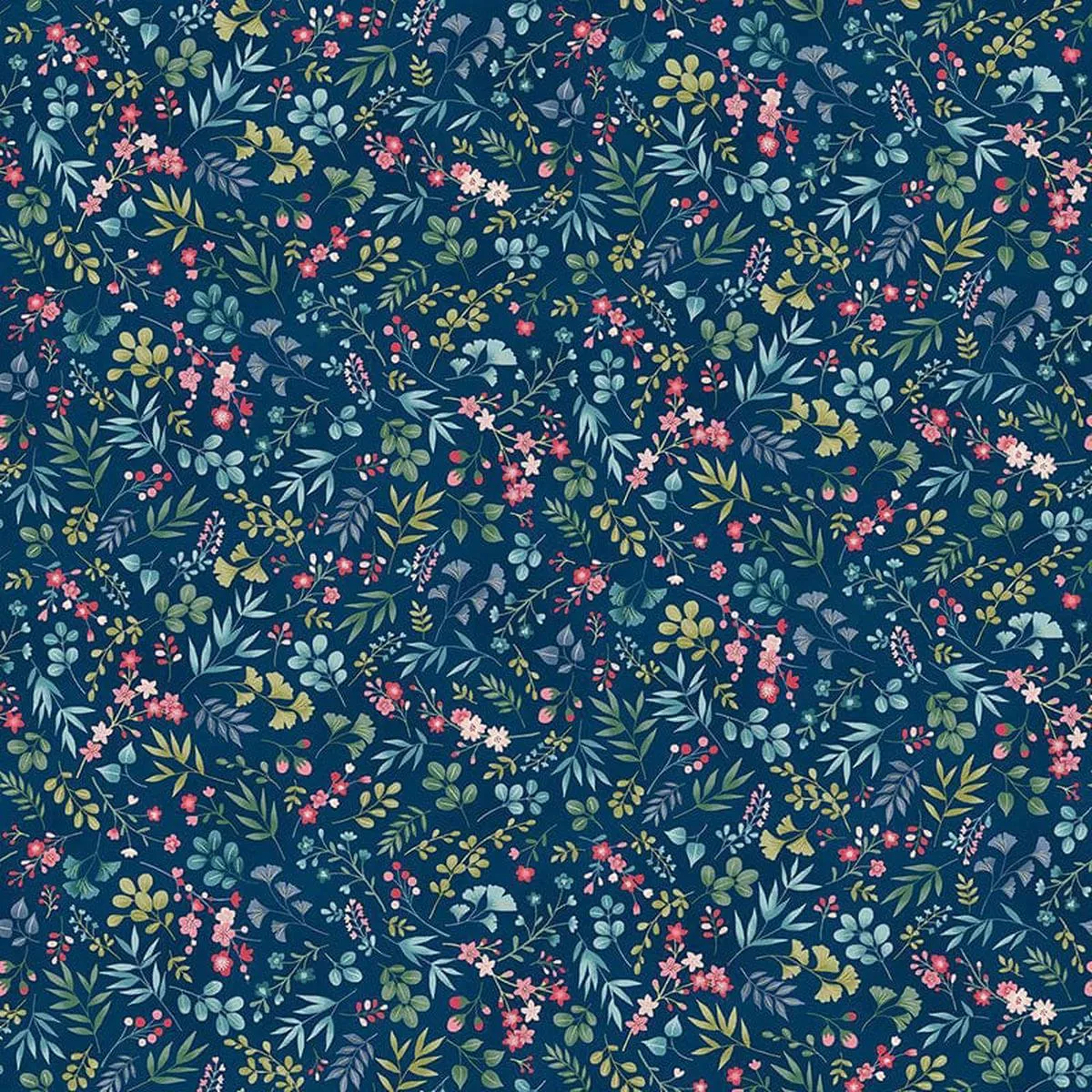 Makower Kasumi – Cherry Blossom Indigo 044-B