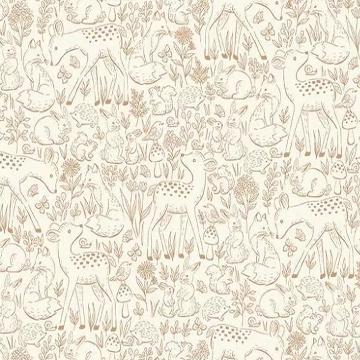 Makower Uk – Little Ones – 194V Etched Brown