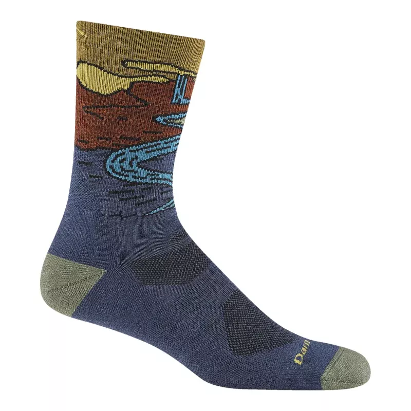 Men’s Chasing Waterfalls Micro Crew Lightweight Hiking Socks 5020