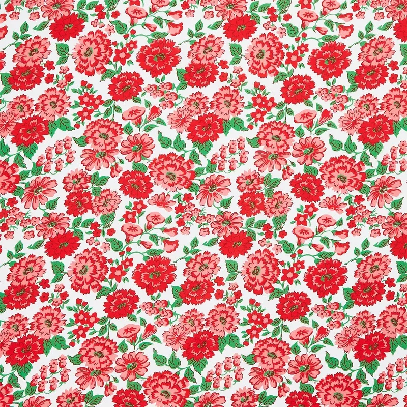 Merry Go Round – Blooming Meadow Red Yardage