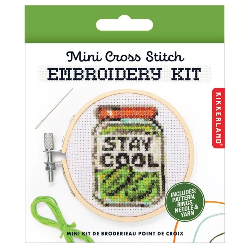 Mini Cross Stitch Pickle Kit