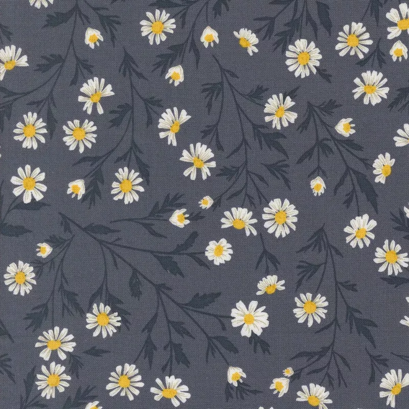 Moda Fabrics – Sun Drenched – Wild Daisy Chain Indigo – 1/2 YARD CUT