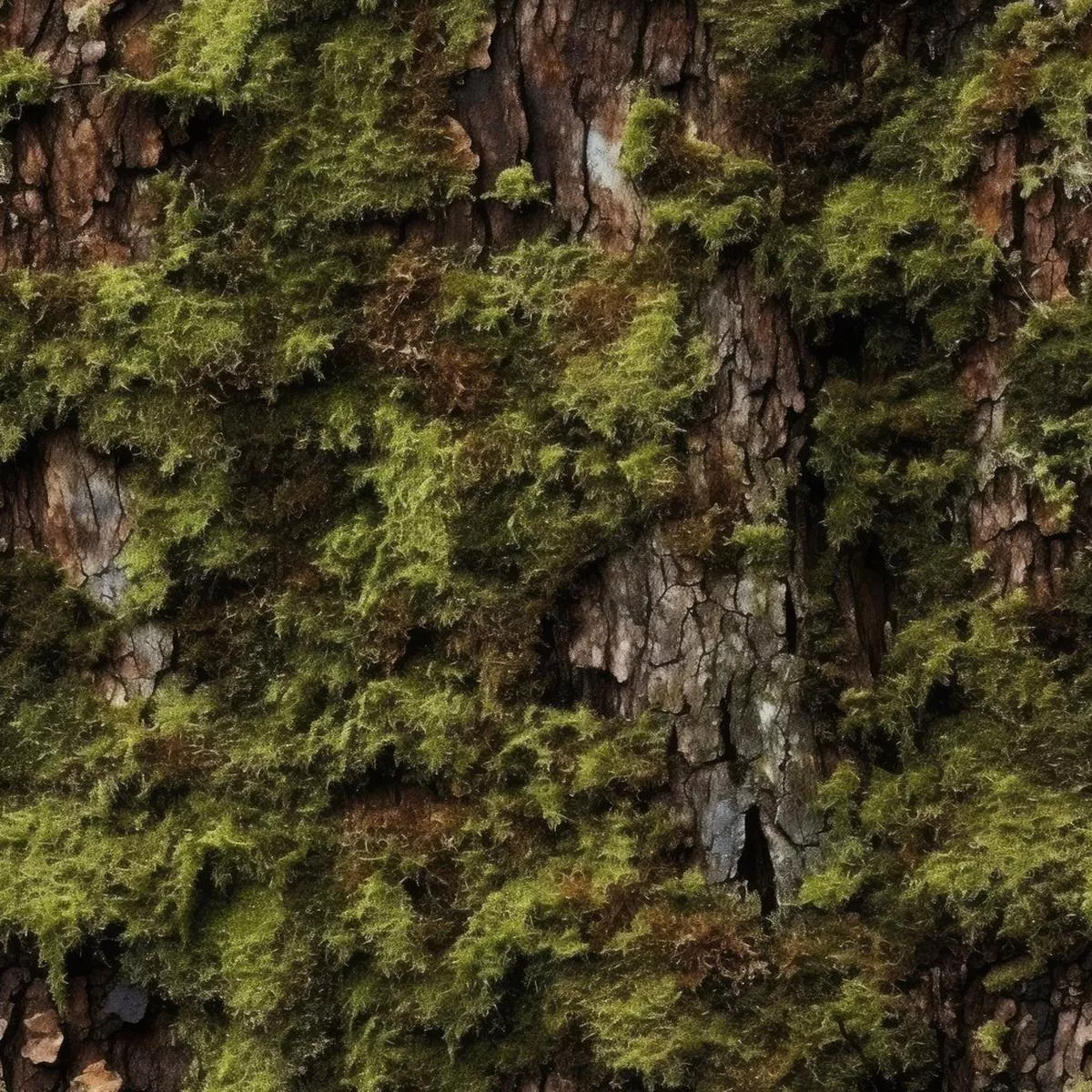 Moss on Tree Fabric