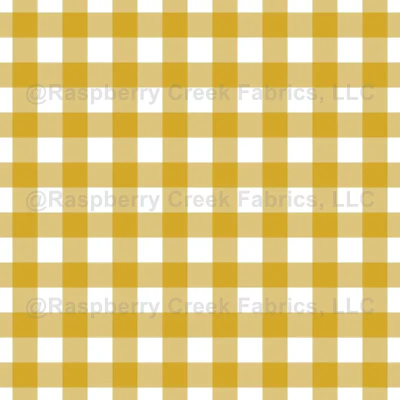 Mustard Yellow Simple Plaid – large