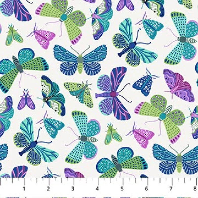 Northcott – Water’s Edge Flight Cream – 1/2 YARD CUT